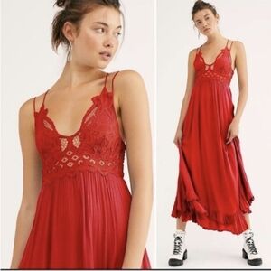 Free People Red Maxi Dress